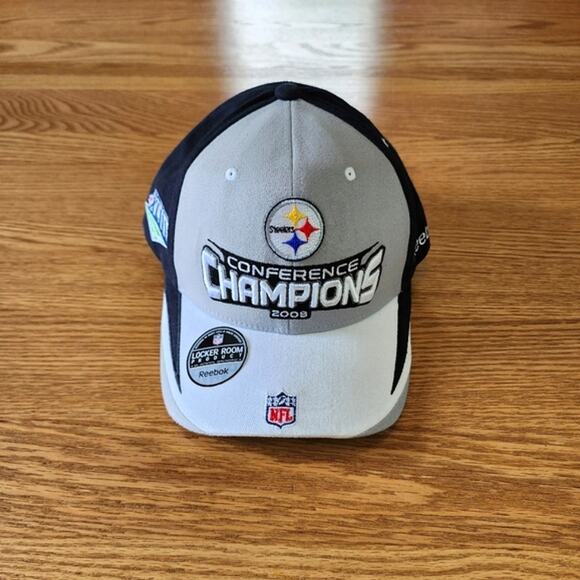 Reebok NFL Pittsburgh Steelers Baseball Cap Hat 2008 OS - Picture 1 of 7